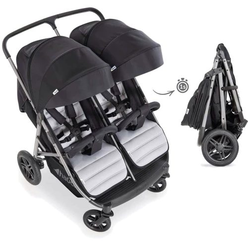 Прогулочная коляска для двойни Hauck Rapid 3R Duo с адаптерами (silver/charcoal) фото 17