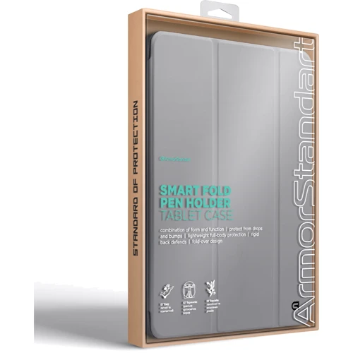 Аксессуар для iPad ArmorStandart Smart Case Fold Pen Light Grey for iPad Air 11 (2024 / 2025) (ARM78123) фото 7