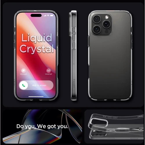 Чехол для iPhone Spigen Liquid Crystal Crystal Clear (ACS07984) for iPhone 16 Pro Max фото 8