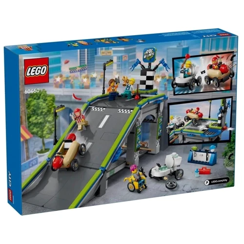 Конструктор LEGO City Никаких ограничений Автодром для гоночных автомобилей 436 деталей (60460): Серия City