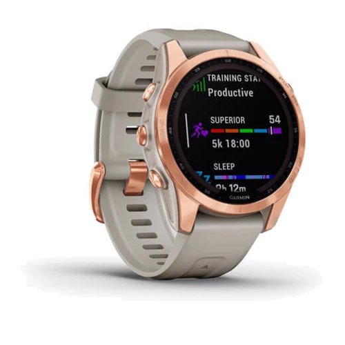 Смарт-часы Garmin Fenix 7S Solar Rose Gold with Light Sand Band (010-02539-11): Производитель Garmin