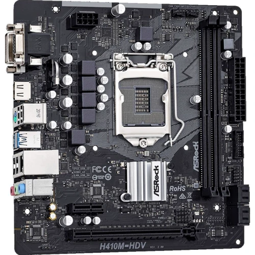 ASROCK H410M-HDV R2.0: Роз'єми на платі SATA 3.0, PCI Express x1