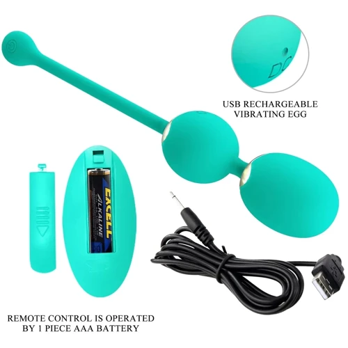 Вагінальні кульки з вібрацією LYBAILE Pretty Love Willie Dream chaser 5 Green (BI-014548W-A4)