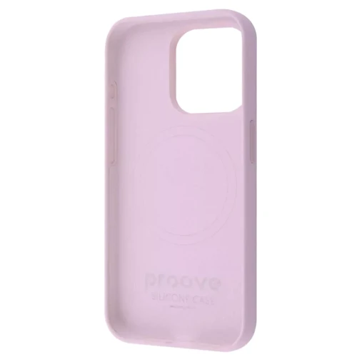 Чехол для iPhone Proove Silicone Case with Magnetic Ring Light Pink for iPhone 15 Pro Max: Материалы Силикон