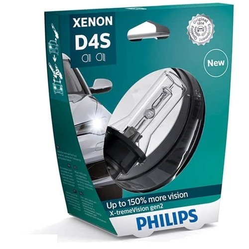 Ксенонова лампа Philips D4S X-tremeVision gen2 4800К 35W 42402XV2S1 1шт: Тип ксенон