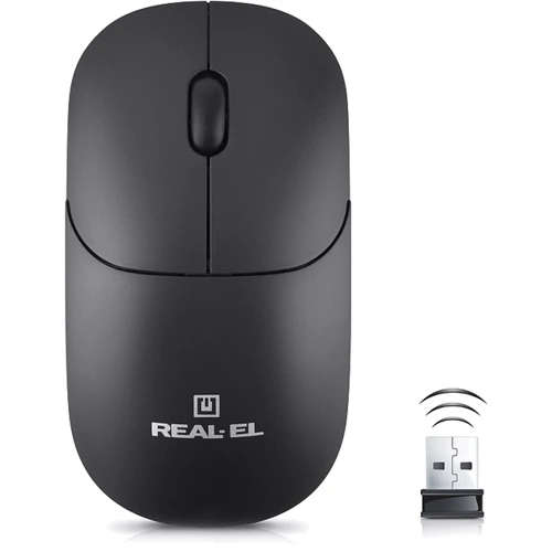 Мышь REAL-EL RM-311 Wireless Black (EL123200041): Максимальное разрешение сенсора, dpi 1000
