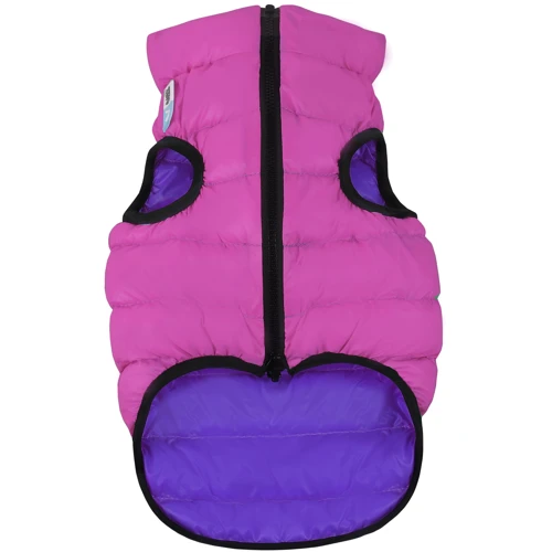 Курточка двусторонняя AiryVest для средних собак, размер M 50, розово-фиолетовая (4823089301693)