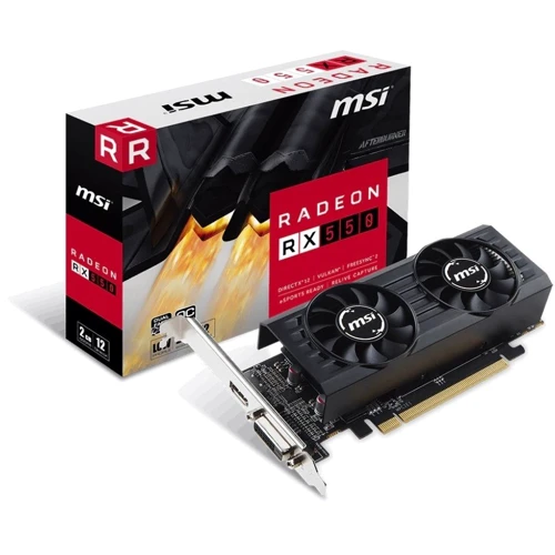 Видеокарта MSI Radeon 550 2048Mb LP OC (RX 550 2GT LP OC): Тип памяти GDDR5
