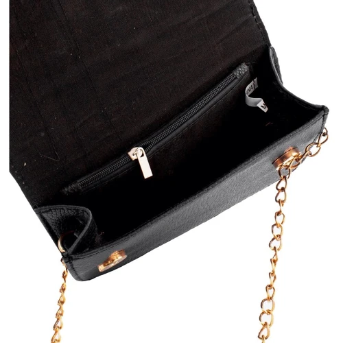 Женская сумка-сэтчел Valiria Fashion черная (4DETBI-184924-2): Тип ручки Плечевой ремень, На цепочке, Без ручки