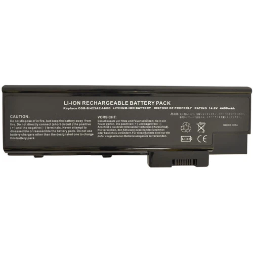 Батарея для ноутбука Acer QC192 Aspire 1410 14.8V Black 5200mAh OEM (2785)