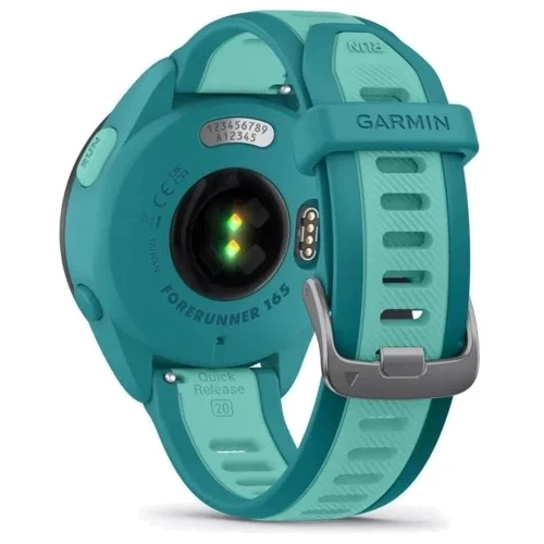 Смарт-часы Garmin Forerunner 165 Music Turquoise/Aqua (010-02863-32): Материал ремешка Силикон