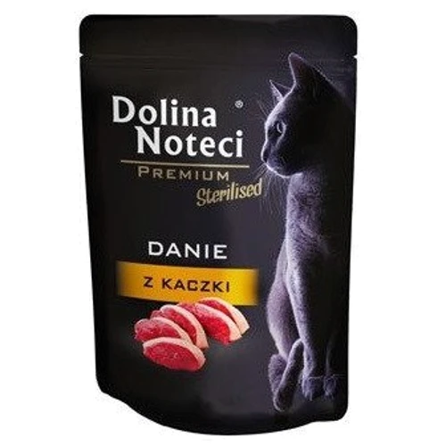 Влажный корм Dolina Noteci Danie для стерилизованных кошек с уткой 85 г (DN 85 (213))