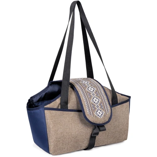 Сумка-переноска для собак и котов Pet Fashion LINEN 38х32х22 см (4823082432721)