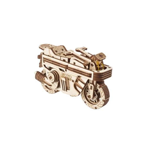 Механический 3D пазл UGEARS Мото Компакт Складной скутер (70168) фото 9
