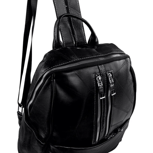 Жіночий рюкзак Valiria Fashion чорний (DETAD1078-2): Застібка Блискавка