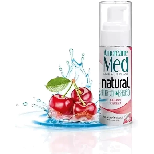 Гель-лубрикант Amoreane Med Cherry Water Based Lubricant с фитопланктоном, 50 мл