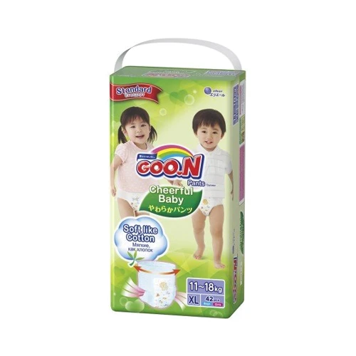 Трусики-підгузки Goo.N Cheerful Baby XL 11-18 кг 42 шт (853882)