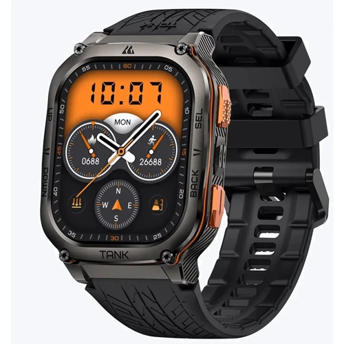 Смарт-годинник Kospet Tank M3 Ultra Black Silicone Basic: Види спорту Плавання, Велоспорт, Біг