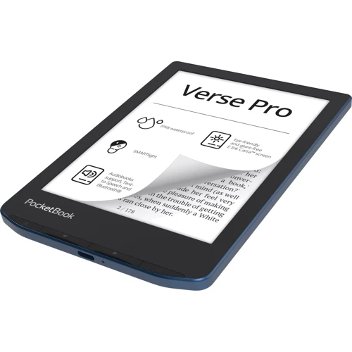 Електронна книга PocketBook 634 Verse Pro Azure (PB634-A-CIS): Текстові формати ACSM, AZW, AZW3, CHM, DjVU, DOC, DOCX, EPUB, FB2, HTM, HTML, MOBI, PDF, PRC, RTF, TXT