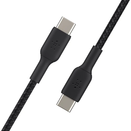Кабель Belkin Cable USB-С to USB-С Braided 1m Black (CAB004BT1MBK) фото 3