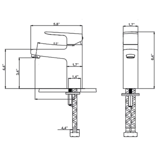 Змішувач для раковини Kraus KEF-15501CH