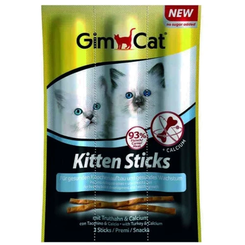 М'ясні палички Gimborn GimCat для кошенят 3 шт. (4002064420448)