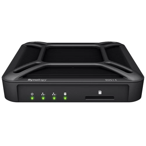 Сетевой накопитель (NAS) Synology EDS14: LAN 2 порта Gigabit Ethernet (10/100/1000 Мбит/с)