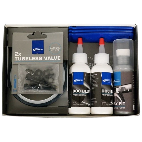 Набір Schwalbe TUBELESS EASY KIT 23, для установки безкамерних шин