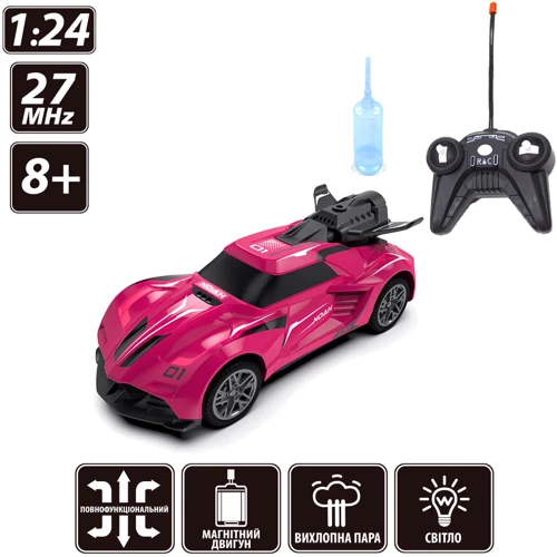 Автомобиль Sulong Toys Spray Car Sport, на р/у 1:24 розовый (SL-354RHP): Привод Задний
