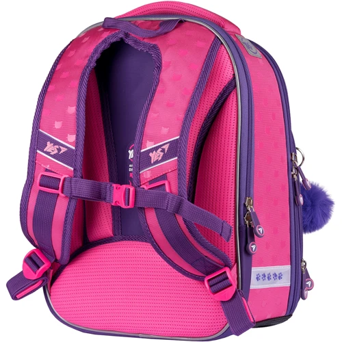 Рюкзак YES S-30 JUNO ULTRA Stylish kitties, , сиреневый (555478): Тип Для первоклассников