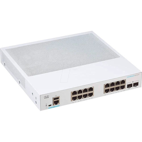 Сетевой коммутатор Cisco CBS350-16T-2G-EU: Тип Коммутатор управляемый уровня 3