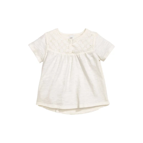 Футболка H&M 3991524 68 см молочная