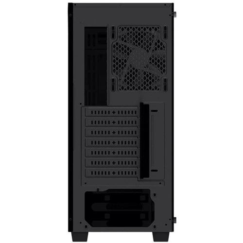 Корпус GIGABYTE C200 Glass (GB-C200G): Материал передней панели закаленное стекло, пластик
