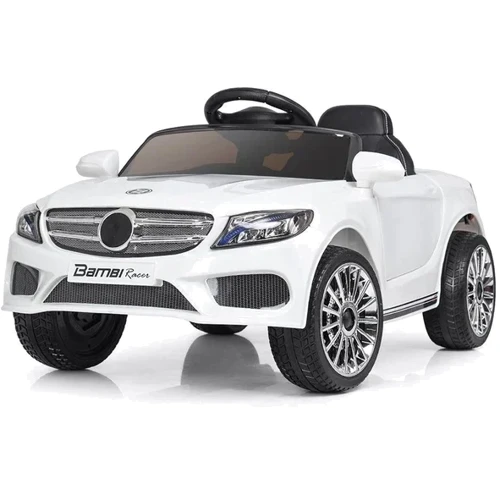 Детский электромобиль Bambi Racer Mercedes, белый (M 3981EBLR-1)