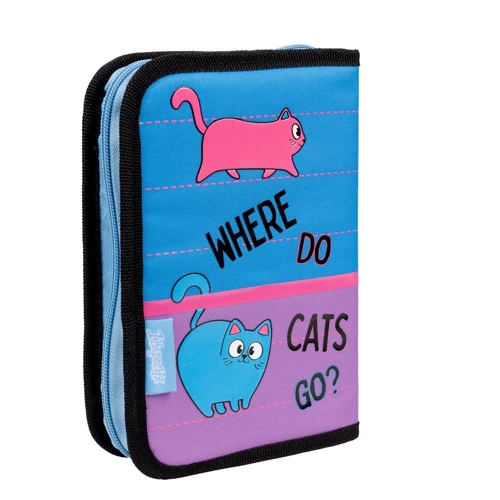 Пенал твердий 1Вересня одинарний із двома клапанами HP-04 Pink and Blue (533456): Стать Для девочек