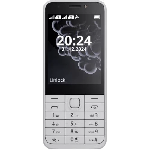 Мобильный телефон Nokia 230 (2024) Dual White (UA UCRF): Дисплей 2.8" TFT, 320х240 точек