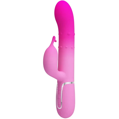 Вибратор с ротацией LYBAILE Pretty Love Shima Pink (BW-500051-4)