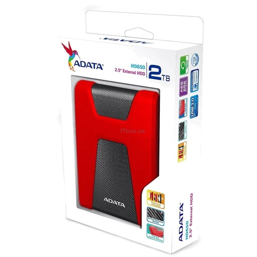 Внешний жесткий диск Adata HD650 2TB (AHD650-2TU31-CRD): Внешний интерфейс USB 3.1