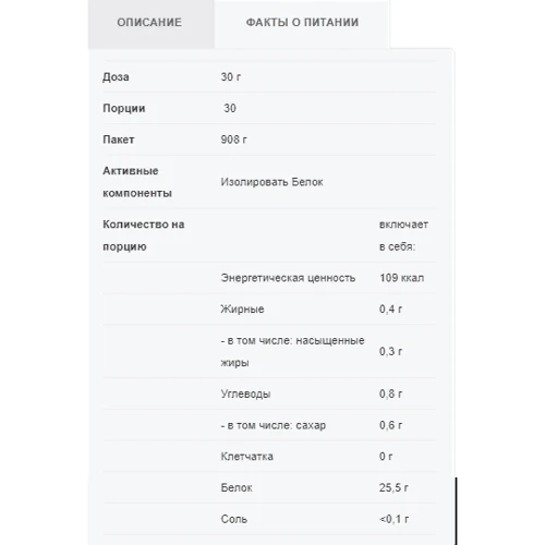 Протеин All Nutrition Isolate Protein 908 g /30 servings/ Strawberry: Вид Изоляты