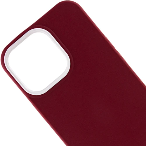 Чехол для iPhone Mobile Case TPU+PC Bichromatic Wine / White for iPhone 13 Pro: Материалы поликарбонат и полиуретан
