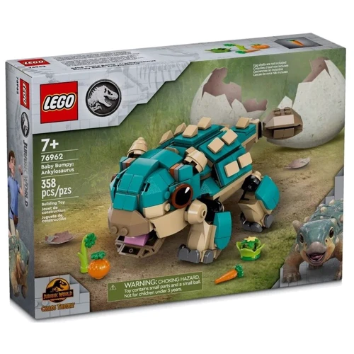 Конструктор LEGO Jurassic World Малюк Бампі: Анкілозавр Джурасік Ворлд 358 деталей (76962)