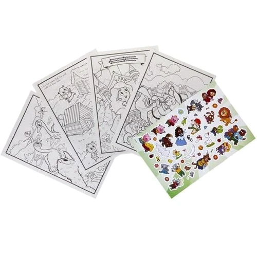 Раскраска Crayola Mini Kids Любимые сказки 96 страниц и наклейки (25-1081): Возраст от 2-х лет