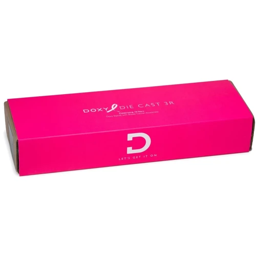 Вибромассажер DOXY Die Cast 3R Hot Pink, очень мощный, перезаряжаемый, металлический корпус
