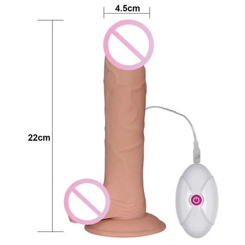Вибратор LoveToy - The Ultra Soft Dude Vibrating Flesh 9"