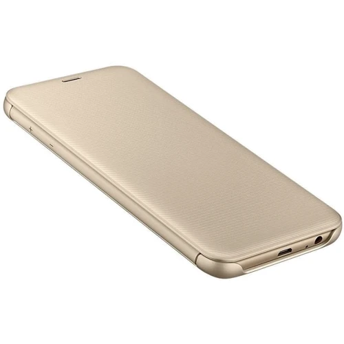 Чехол для телефонов Samsung Flip Wallet Gold (EF-WJ600CFEGRU) for Samsung J600 Galaxy J6 2018: Материал поликарбонат и полиуретан