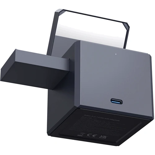 Зарядний пристрій ANKER Wireless Charger MagSafe 3in1 Cube 15W з USB-C Cable Black (Y1811G11) для iPhone 16 I 15 I 14 I 13 I 12 series, Apple Watch and Apple AirPods: Тип беспроводное