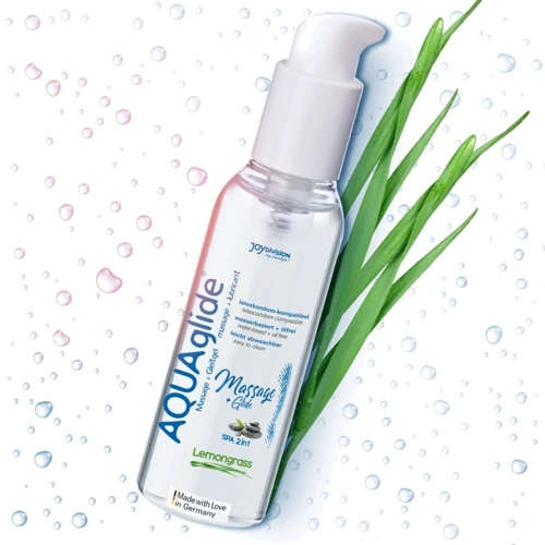 Лубрикант JoyDivision - AQUAglide Massage + Glide Lemongrass, 200 мл