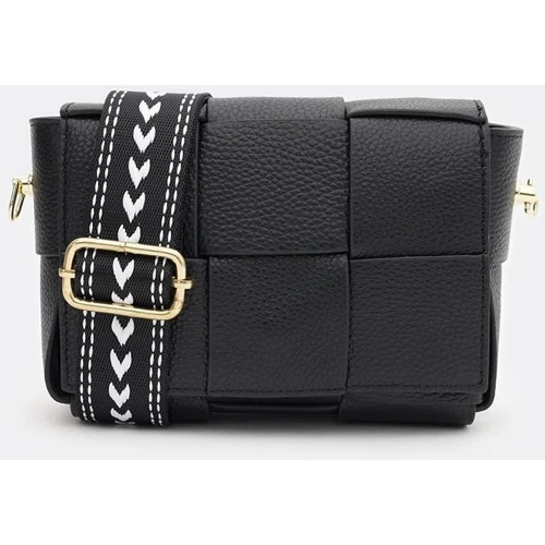 Женская сумка через плечо Borsa Leather черная (K12118bl-black): Пол Женский