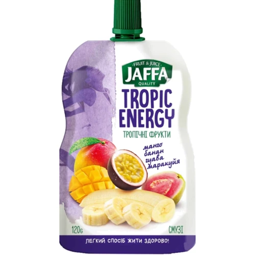 Смузи Jaffa Tropic Energy Манго-банан-гуава-маракуйя 120 г (4820192260312)