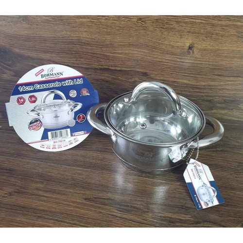 Кастрюля Bohmann 14 см 1 л (BH-70214): Диаметр, см 14